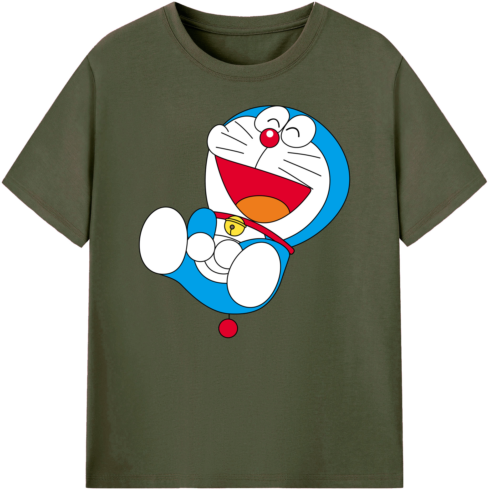 （画像用） ドラえもん Doraemon 綿100％ メンズ半袖Tシャツ｜肌触りやわらか＆通気性